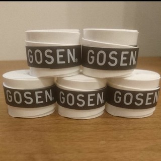 ゴーセン(GOSEN)のGOSEN グリップテープ ５個 白色(その他)