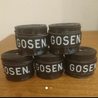 ゴーセン(GOSEN)のGOSEN グリップテープ ５個 黒色(その他)