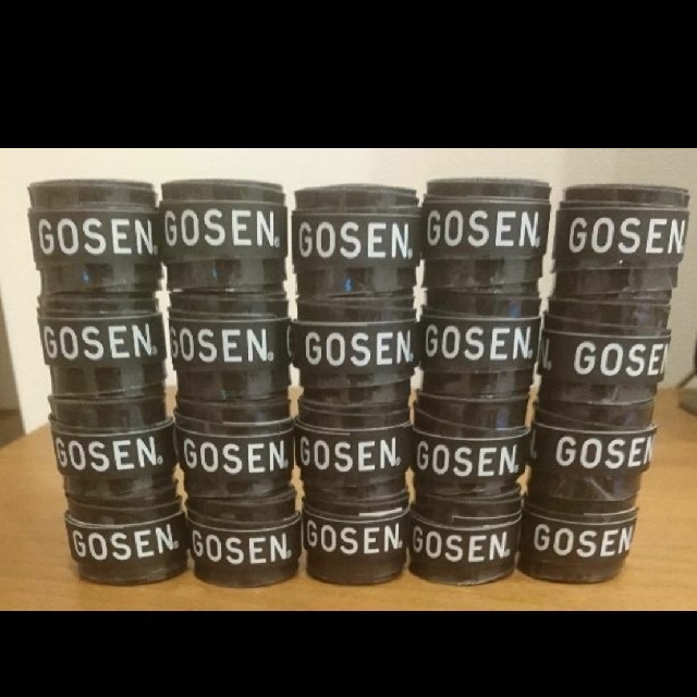 GOSEN(ゴーセン)のGOSEN グリップテープ ２０個 黒色 スポーツ/アウトドアのテニス(その他)の商品写真