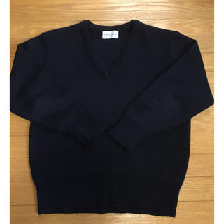 スクール セーター Ｖネック 紺 120 長袖 男女 ニット(ニット)