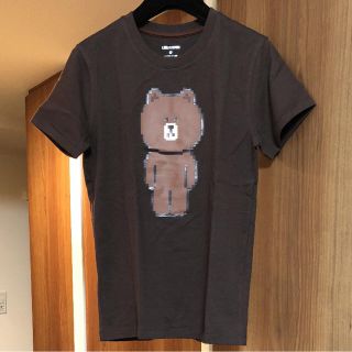 LINE Friends ブラウン Tシャツ S(キャラクターグッズ)