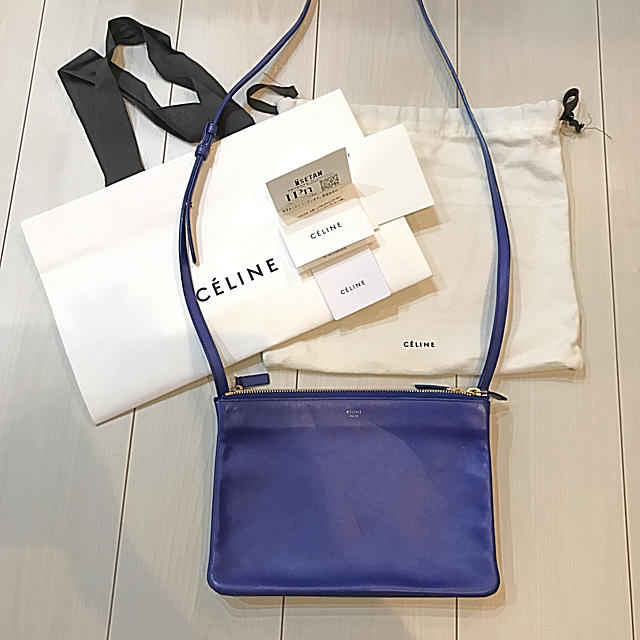 ショルダーバッグ専用！伊勢丹新宿 購入 セリーヌ CELINE トリオ ラージ