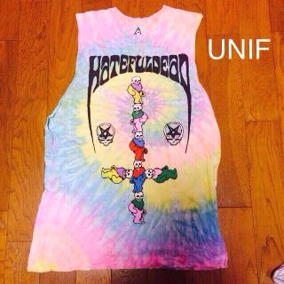 ユニフ(UNIF)のみきちゃっぷ様10日までお取り置き(タンクトップ)