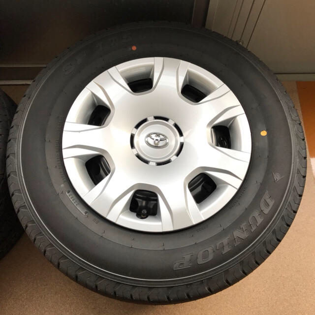 200系ハイエース 新車外し 純正タイヤホイールセット*ダンロップ4本