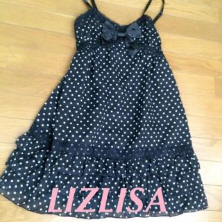 トゥララ(TRALALA)のTRALALA☆LIZLISA ドット柄ワンピース(ミニワンピース)