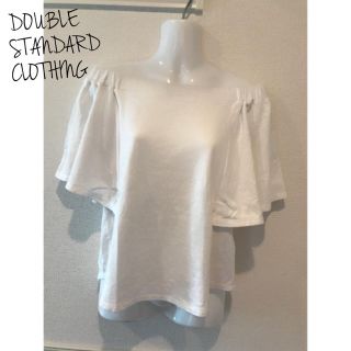 ダブルスタンダードクロージング(DOUBLE STANDARD CLOTHING)のダブスタ＊裏毛オフショルトップス(カットソー(半袖/袖なし))