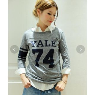 ドゥーズィエムクラス(DEUXIEME CLASSE)のDeuxieme Classe YALE Tシャツ カットソー(Tシャツ(長袖/七分))