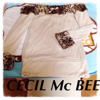 セシルマクビー(CECIL McBEE)のCECIL Mc BEE 肩出しニット(ニット/セーター)
