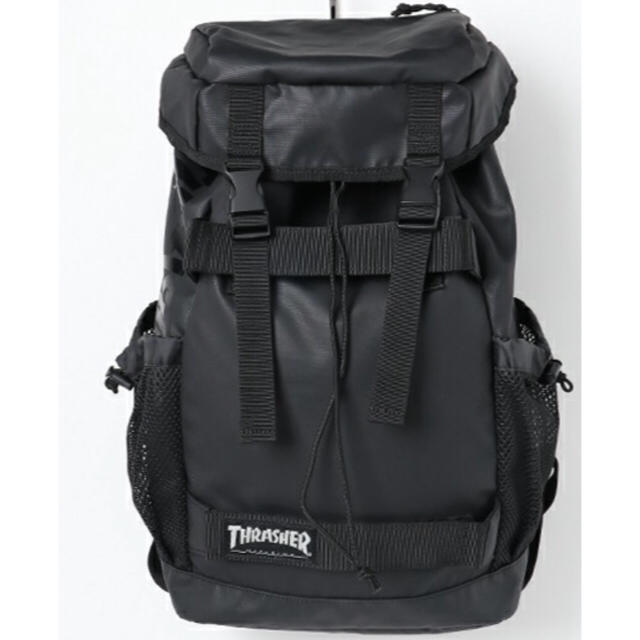 THRASHER(スラッシャー)の新品未使用品 THRASHER 黒 BLACK ブラック BACKPACK メンズのバッグ(バッグパック/リュック)の商品写真