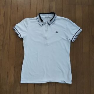 ラコステ(LACOSTE)のラコステ 半袖ポロシャツ 比翼ボタン レディース 40ライン入り(ポロシャツ)