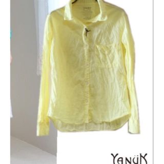 ヤヌーク(YANUK)の新品タグ付き YANUK シャツ Sサイズ  定価15120円 ラスト一点！(シャツ/ブラウス(長袖/七分))