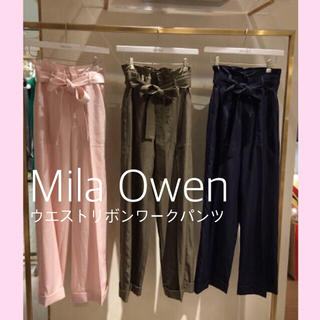 ミラオーウェン(Mila Owen)のMila Owen ウエストリボンワークパンツ (カジュアルパンツ)