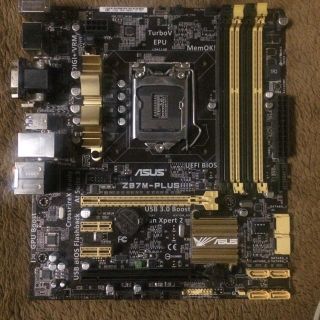 エイスース(ASUS)のジャンクマザーボードZ87M-plus(PCパーツ)