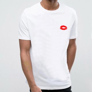 ロンハーマン(Ron Herman)のライズリヴァレンス  リップハート Tシャツ wht(Tシャツ/カットソー(半袖/袖なし))