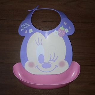 ディズニー(Disney)のDisney ミニーちゃんお食事エプロン ピブ ディズニー(お食事エプロン)