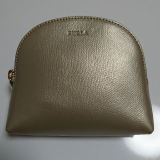 フルラ(Furla)の新品！FURLA  ポーチ  ゴールド(ポーチ)