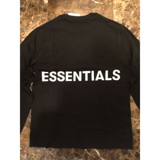 フィアオブゴッド(FEAR OF GOD)のESSENTIALS ロンT ブラック S FOG fear of god(Tシャツ/カットソー(七分/長袖))