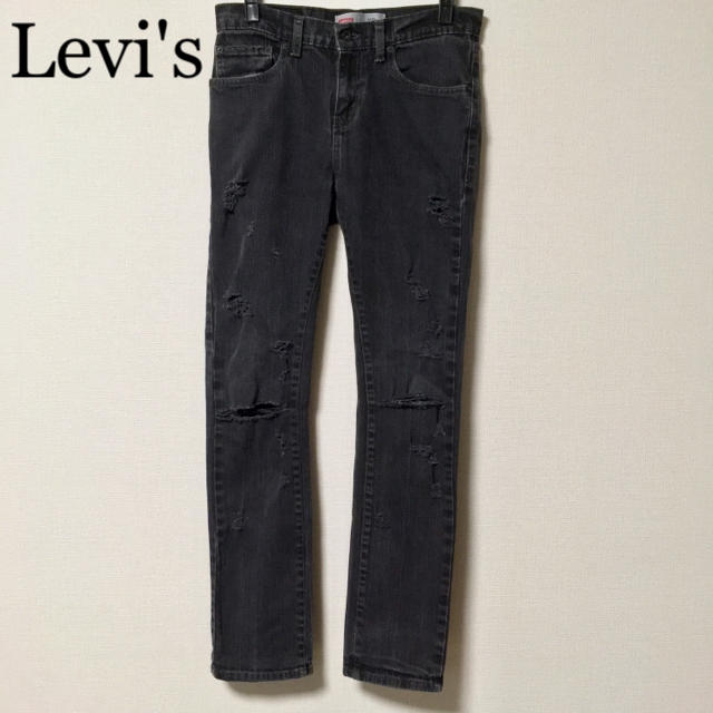 Levi's(リーバイス)の【Levi's】ブラックデニム ダメージジーンズ (リーバイス510) メンズのパンツ(デニム/ジーンズ)の商品写真