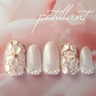 再販3Dフラワーnail♡No10