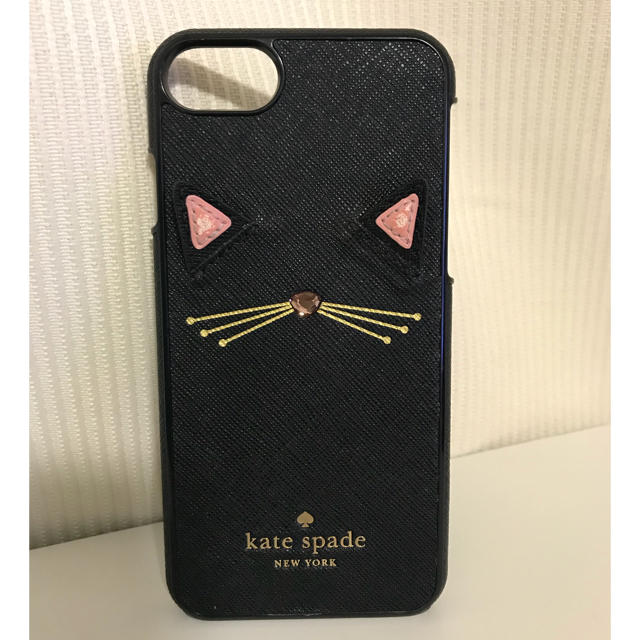 kate spade new york - kate spade iPhone7携帯カバー ネコ USED美品の通販 by ロコレーザー's