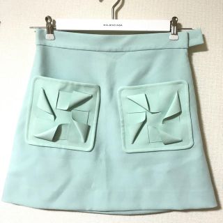 コス(COS)のCOS (コス)スプリング ミントスカート(ミニスカート)