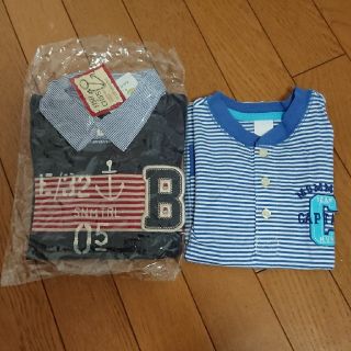 マザウェイズ(motherways)の【未使用】マザウェイズ&カーターズ 長袖シャツ ２枚セット売り(Tシャツ/カットソー)