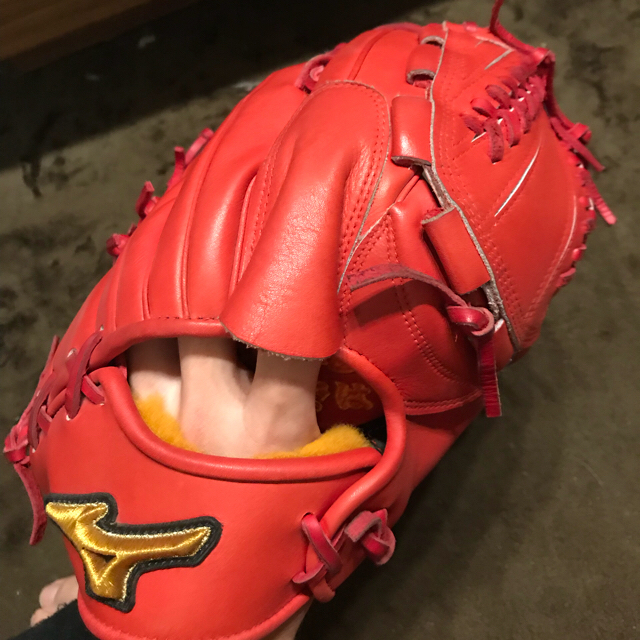 MIZUNO(ミズノ)のミズノプロ 軟式 オーダー 投手用 田中将大モデル スポーツ/アウトドアの野球(グローブ)の商品写真