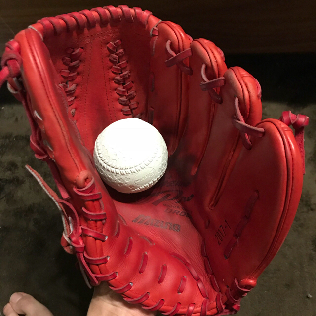 MIZUNO(ミズノ)のミズノプロ 軟式 オーダー 投手用 田中将大モデル スポーツ/アウトドアの野球(グローブ)の商品写真