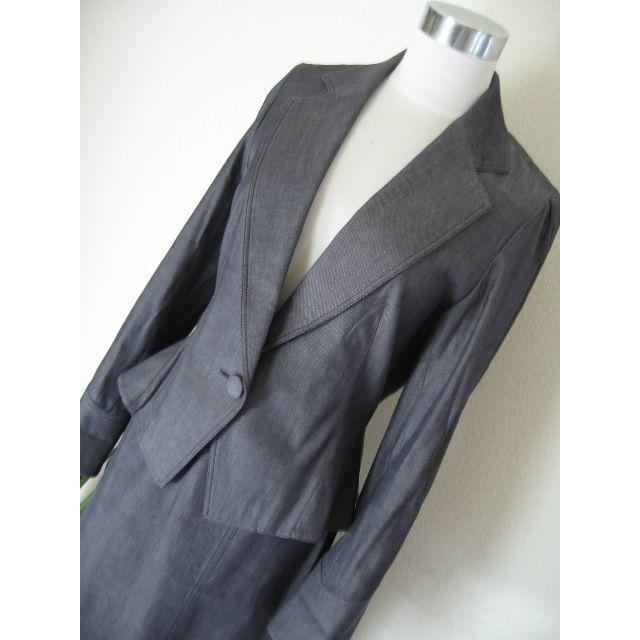 GEORGES RECH(ジョルジュレッシュ)のジョルジュレッシュ　美スタイルスーツ　38・紺 レディースのフォーマル/ドレス(スーツ)の商品写真
