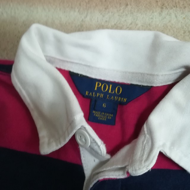 Ralph Lauren(ラルフローレン)のラルフローレン ボーダーワンピース 6　120 キッズ/ベビー/マタニティのキッズ服女の子用(90cm~)(ワンピース)の商品写真