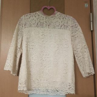 レースブラウス オフホワイト／エルベンスドゥー(シャツ/ブラウス(長袖/七分))