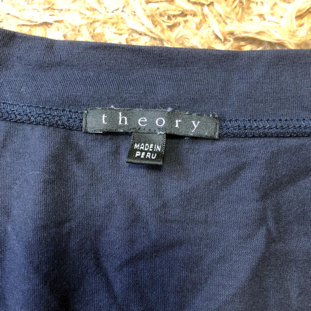 theory(セオリー)の《セオリー/theory》 ミモレ丈 ワンピース Mサイズ ネイビー レディースのワンピース(ひざ丈ワンピース)の商品写真