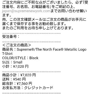 シュプリーム(Supreme)のSupreme The North Face T-Shirt Black / S(Tシャツ/カットソー(半袖/袖なし))