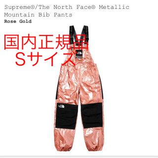 シュプリーム(Supreme)のSupreme The North Face Metallic ビブパンツ S(サロペット/オーバーオール)