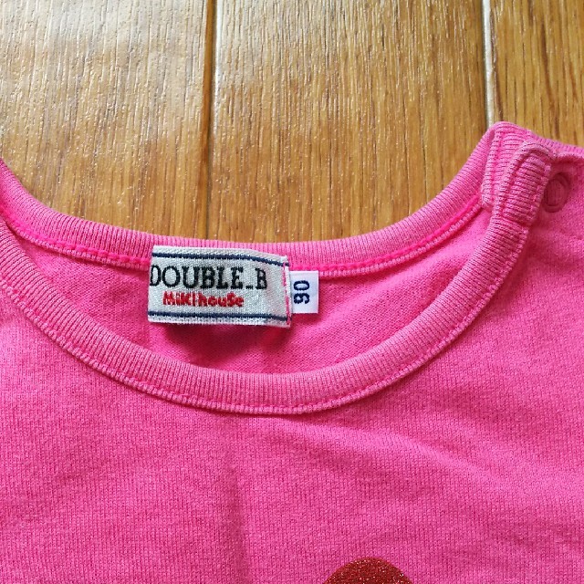 DOUBLE.B(ダブルビー)のDOUBLE Ｂ 90 Tシャツ キッズ/ベビー/マタニティのキッズ服女の子用(90cm~)(Tシャツ/カットソー)の商品写真