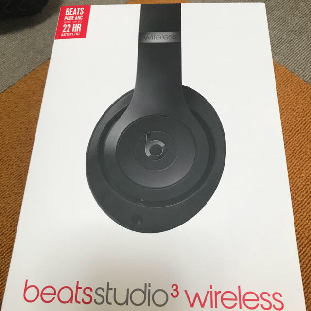 Beats by Dr Dre(ビーツバイドクタードレ)の beatsstudio3wireless ブラック スマホ/家電/カメラのオーディオ機器(ヘッドフォン/イヤフォン)の商品写真