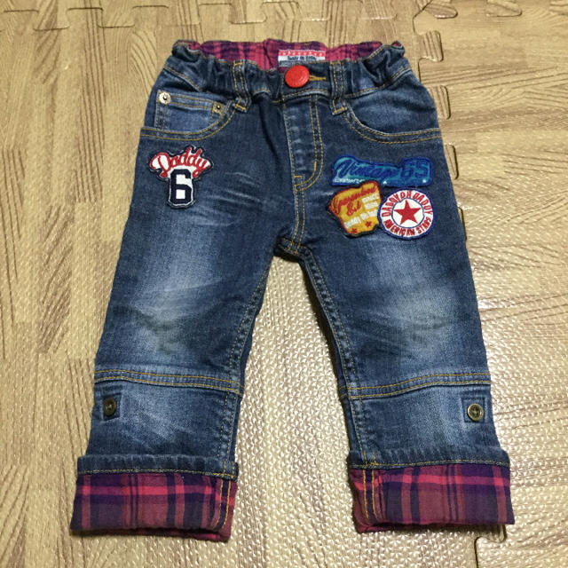 daddy oh daddy(ダディオーダディー)のDaddy Oh Daddy ワッペンデニム キッズ/ベビー/マタニティのキッズ服男の子用(90cm~)(パンツ/スパッツ)の商品写真