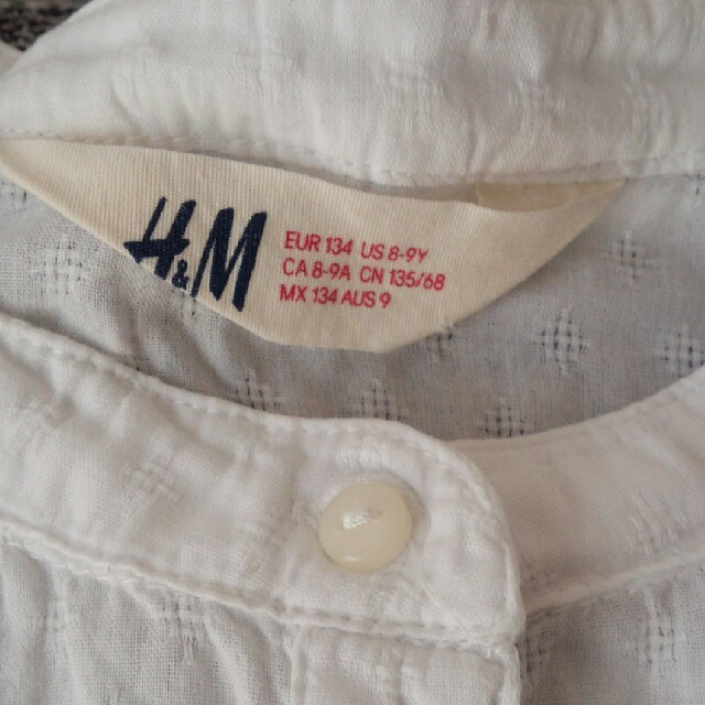 H&M(エイチアンドエム)の専用H&Mノースリーブブラウス キッズ/ベビー/マタニティのキッズ服女の子用(90cm~)(ブラウス)の商品写真