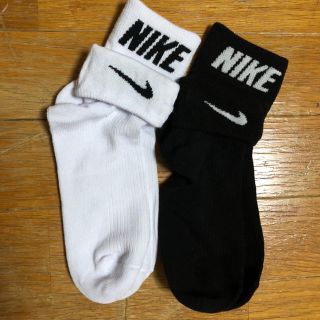 ナイキ(NIKE)のNike ロゴソックス 靴下 23~25cm ブラック＆ホワイト セット(ソックス)