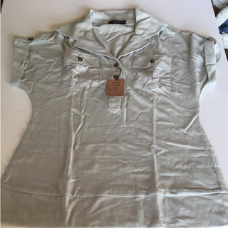 コムサイズム(COMME CA ISM)の新品タグ付きコムサイズムサファリシャツ半袖カットソーM(Tシャツ/カットソー(半袖/袖なし))