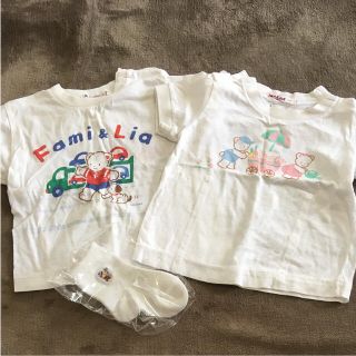 ファミリア(familiar)のファミリア Tシャツ1枚と靴下のセット(Ｔシャツ)