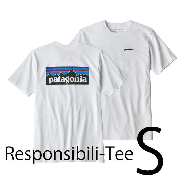 patagonia(パタゴニア)の新品 即日発送 S パタゴニア JPサイズM P6 ロゴ Tシャツ白2018 メンズのトップス(Tシャツ/カットソー(半袖/袖なし))の商品写真