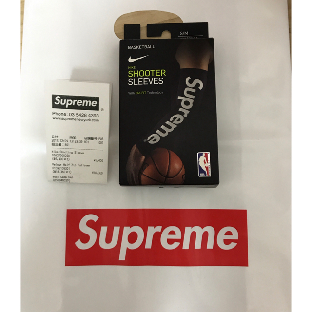 Supreme(シュプリーム)のSupreme Nike NBA シューティングスリーブ 黒 S/M メンズのメンズ その他(その他)の商品写真