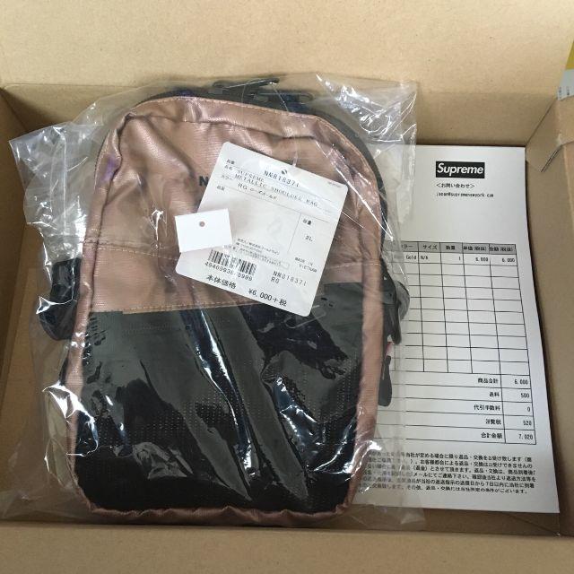 supreme TNF metallic shoulder rose gold