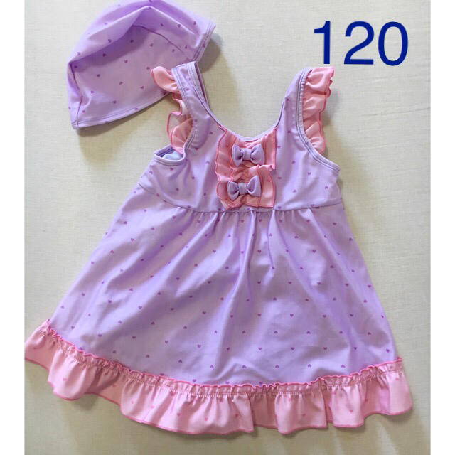 ワンピース水着★１２０ キッズ/ベビー/マタニティのキッズ服女の子用(90cm~)(水着)の商品写真