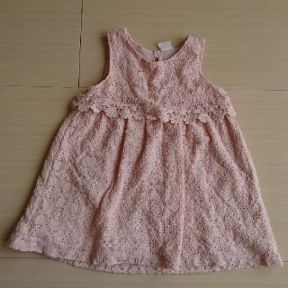 エイチアンドエム(H&M)のH&M ワンピース ドレス ピンク レース 86センチ 12-18month(ワンピース)