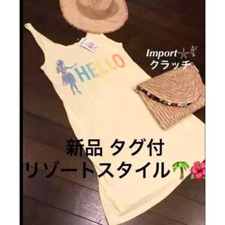 アナップミンピ(anap mimpi)の新品✩ANAPmimpi✩キャミワンピ✩ハワイ✩インスタ映え✩トレンド✩送料込(ひざ丈ワンピース)