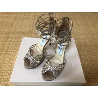 ジミーチュウ(JIMMY CHOO)のJIMMY CHOOスワロフスキーサンダル35(サンダル)