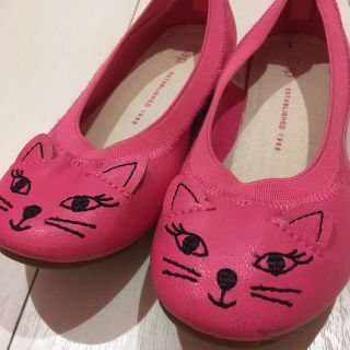 ギャップキッズ(GAP Kids)の未使用 gap 猫ちゃんフェイス パンプス バレエシューズ(その他)