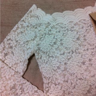 ディーホリック(dholic)の美人百花掲載品♡レースWhite(カットソー(半袖/袖なし))